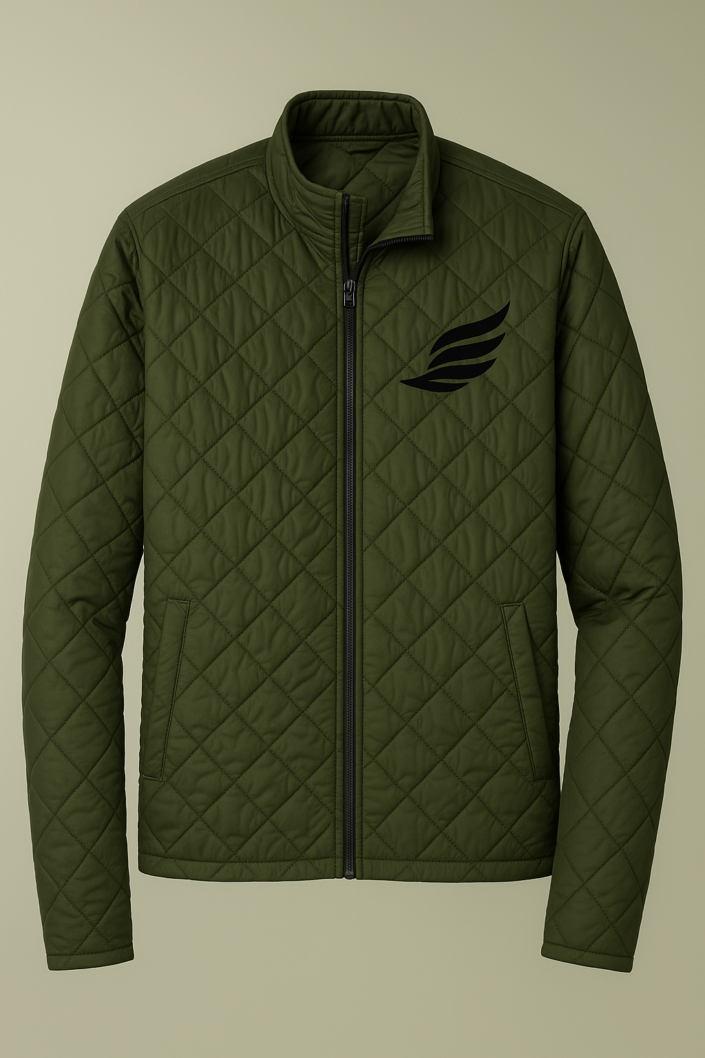 Eastern Limit Co. Embroidered Quilted Full‑Zip Jacket