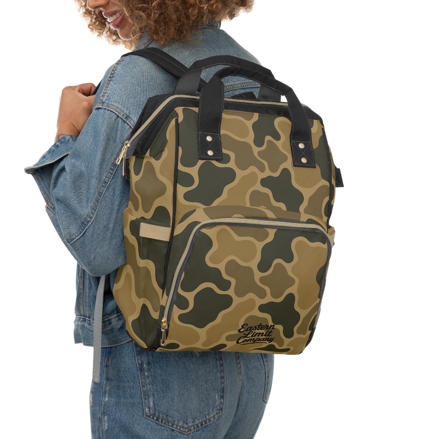 Eastern Limit Co. Camo Multifunctional Diaper Backpack — Insulated Bottle Pockets & Changing Pad