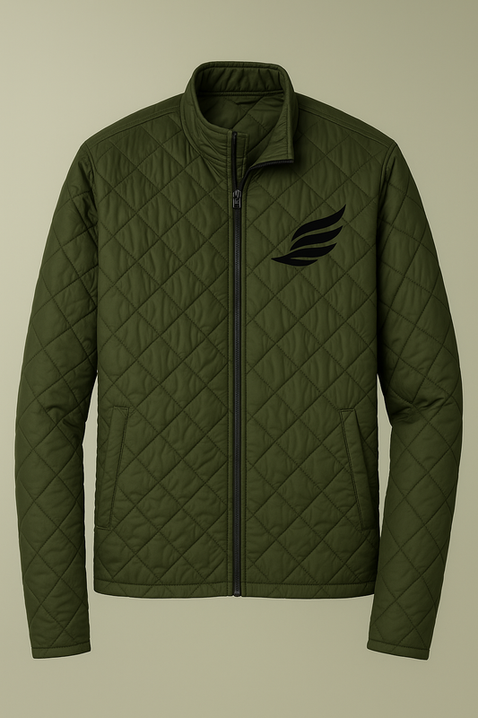 Eastern Limit Co. Embroidered Quilted Full‑Zip Jacket